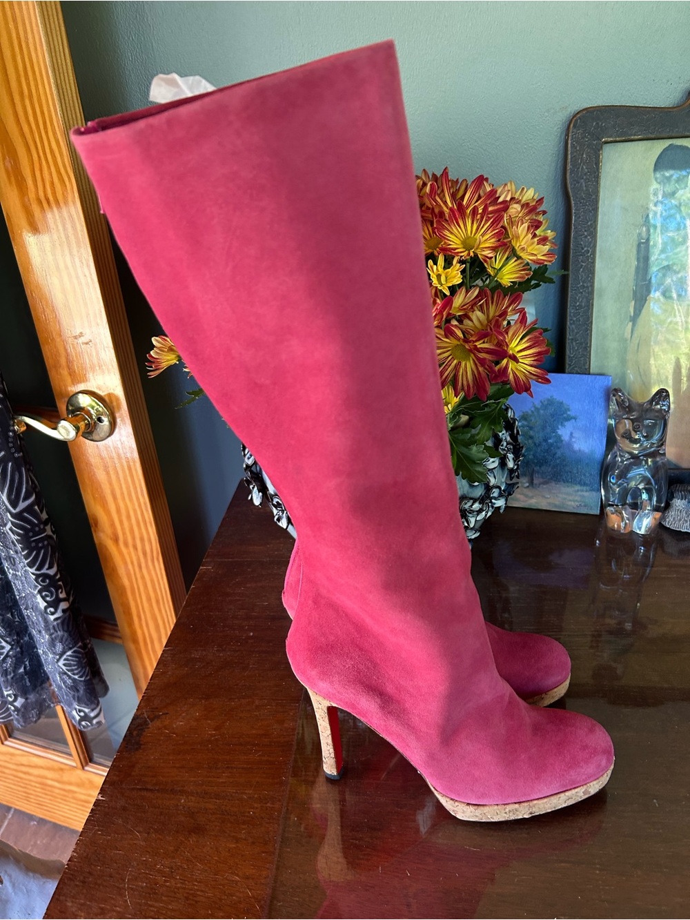 Christian Louboutin EU 39.5 Pink Boots